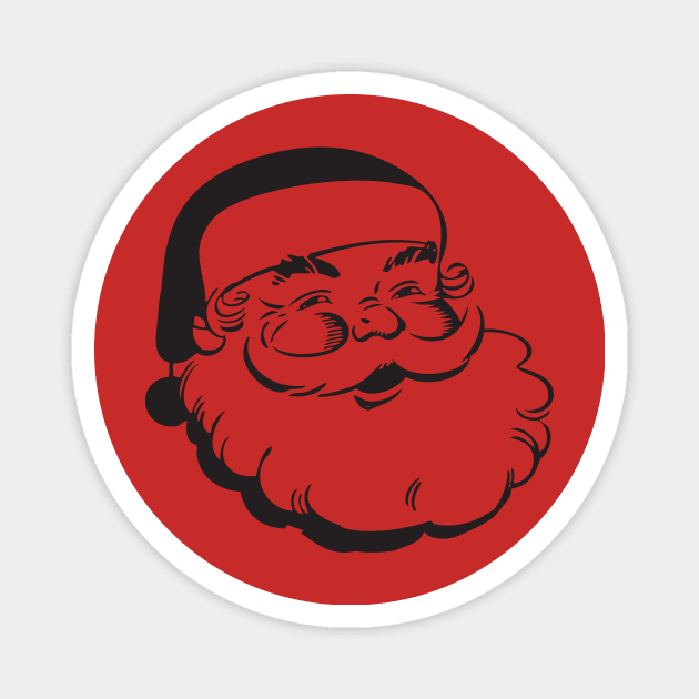 Grinning Santa Magnet by psanchez